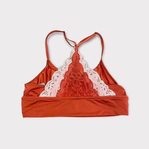 Aerie Orange Silky Lace Bralette - Picture 3 of 7